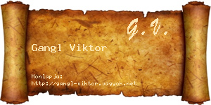 Gangl Viktor névjegykártya